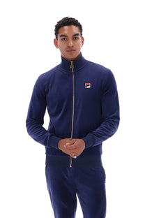 Fila Vintage FILA NERO 2 VELOUR TRACK JACKET FILA NAVY