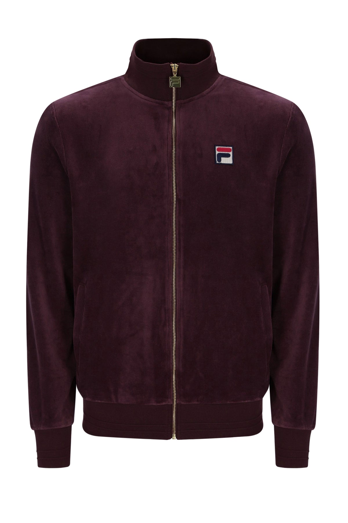 Fila Vintage FILA NERO 2 VELOUR TRACK JACKET FUDGE