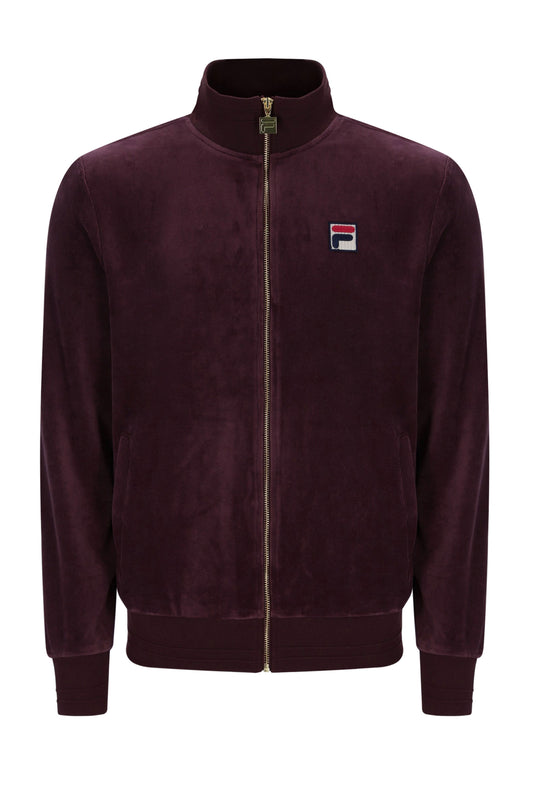 Fila Vintage FILA NERO 2 VELOUR TRACK JACKET FUDGE