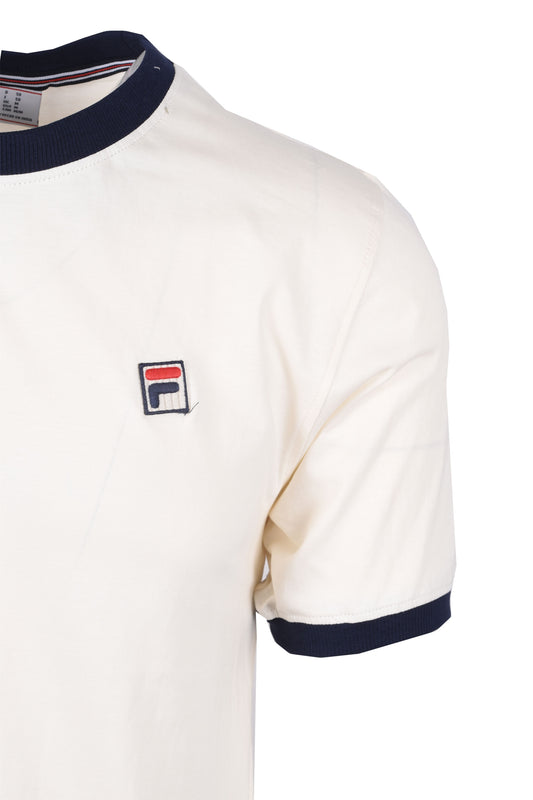 Fila Vintage Marconi Essential Ringer T-Shirt Gardenia/Fila Navy