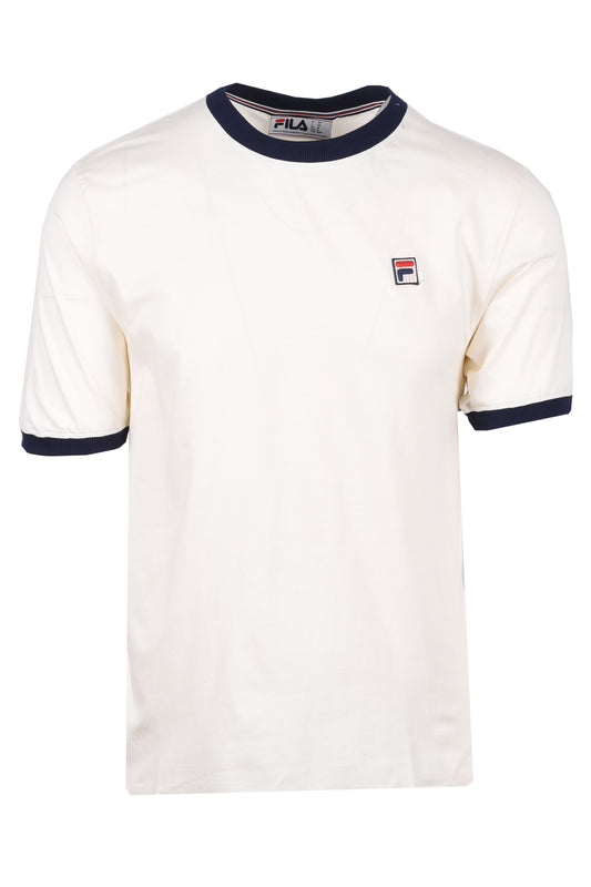 Fila Vintage Marconi Essential Ringer T-Shirt Gardenia/Fila Navy