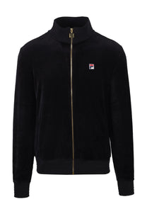 Fila Vintage Nero Velour Track Top Black Fila Vintage
