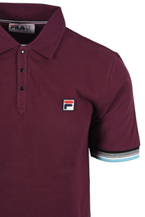 Fila Vintage Zev Polo Burgundy Fila Vintage