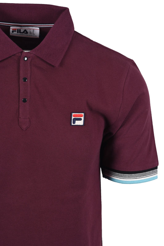 Fila Vintage Zev Polo Burgundy