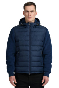 SANDBANKS OUTLANDER POLAR FLEECE HOODED HYBRID JACKET NAVY Sandbanks
