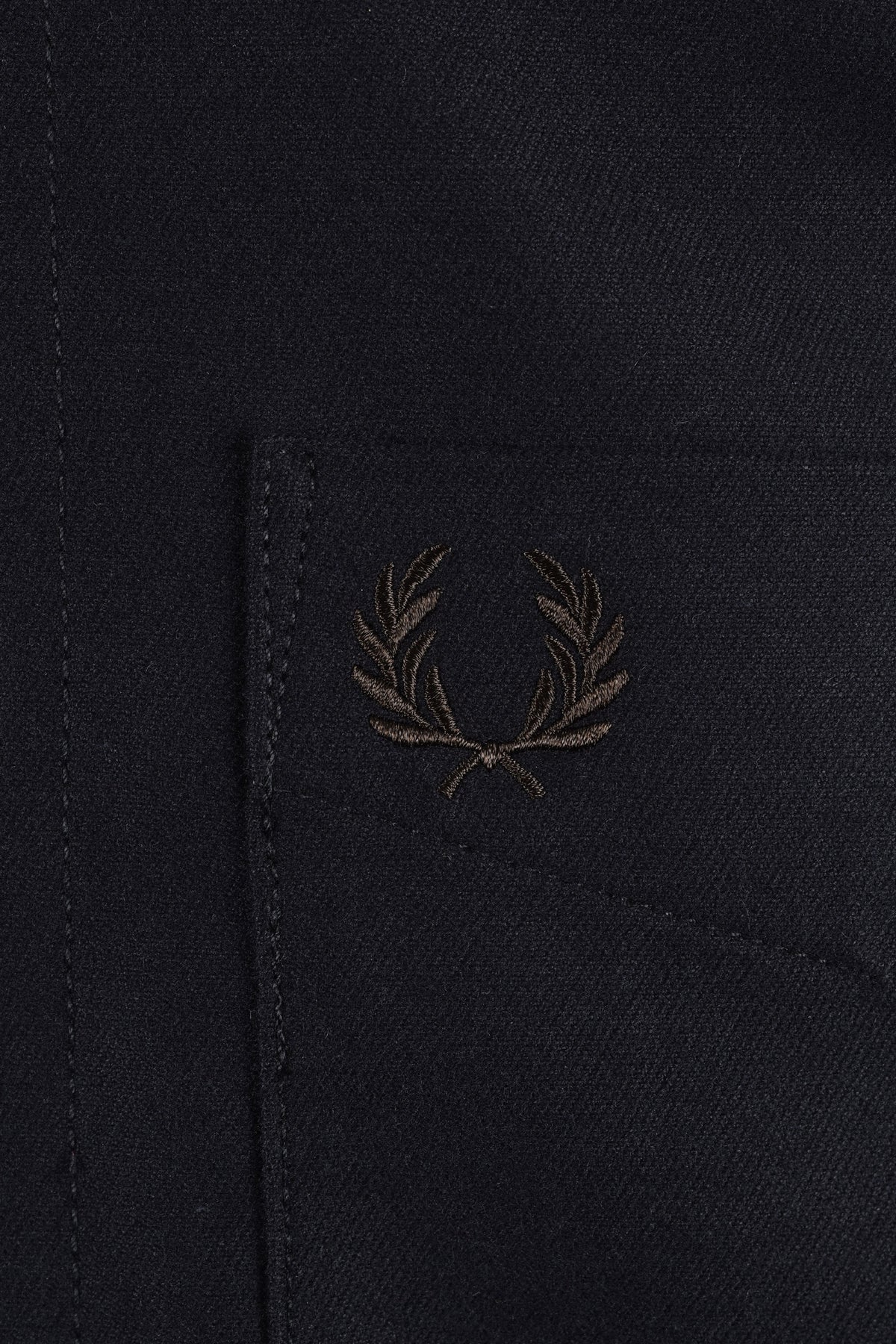 Fred Perry Brushed Twill Overshirt Black Fred Perry Michael Stewart Menswear  Shirts