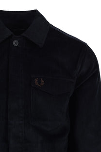 Fred Perry Corduroy Overshirt Navy Fred Perry