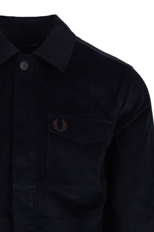 Fred Perry Corduroy Overshirt Navy