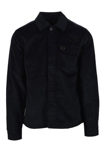 Fred Perry Corduroy Overshirt Navy Fred Perry