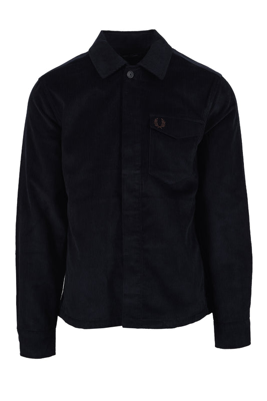 Fred Perry Corduroy Overshirt Navy