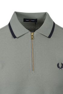 Fred Perry Crepe Pique Polo Shirt Bayleaf Fred Perry