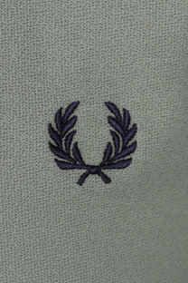 Fred Perry Crepe Pique Polo Shirt Bayleaf Fred Perry