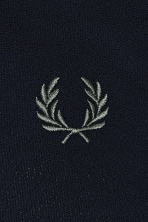Fred Perry Crepe Pique Polo Shirt Dark Airforce Fred Perry