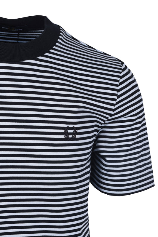 Fred Perry Fine Stripe T-Shirt Navy