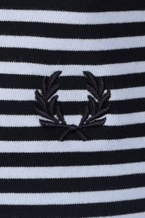 Fred Perry Fine Stripe T-Shirt Navy Fred Perry