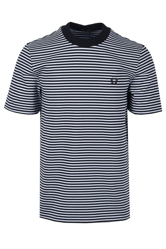 Fred Perry Fine Stripe T-Shirt Navy