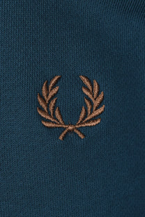Fred Perry Half Zip Sweatshirt Dark Petrol/Shaded Stone Fred Perry