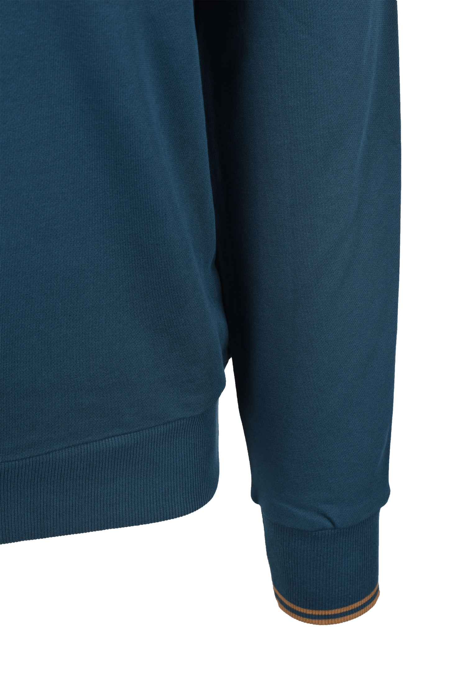 Fred Perry Half Zip Sweatshirt Dark Petrol/Shaded Stone