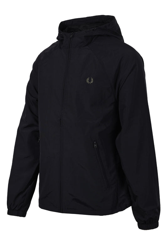 Fred Perry Hooded Shell Jacket Black