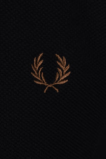 Fred Perry Pique Knitted Polo Black Fred Perry
