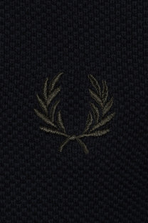 Fred Perry Pique Knitted Polo Navy Fred Perry