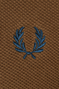 Fred Perry Pique Knitted Polo Shaded Stone Fred Perry
