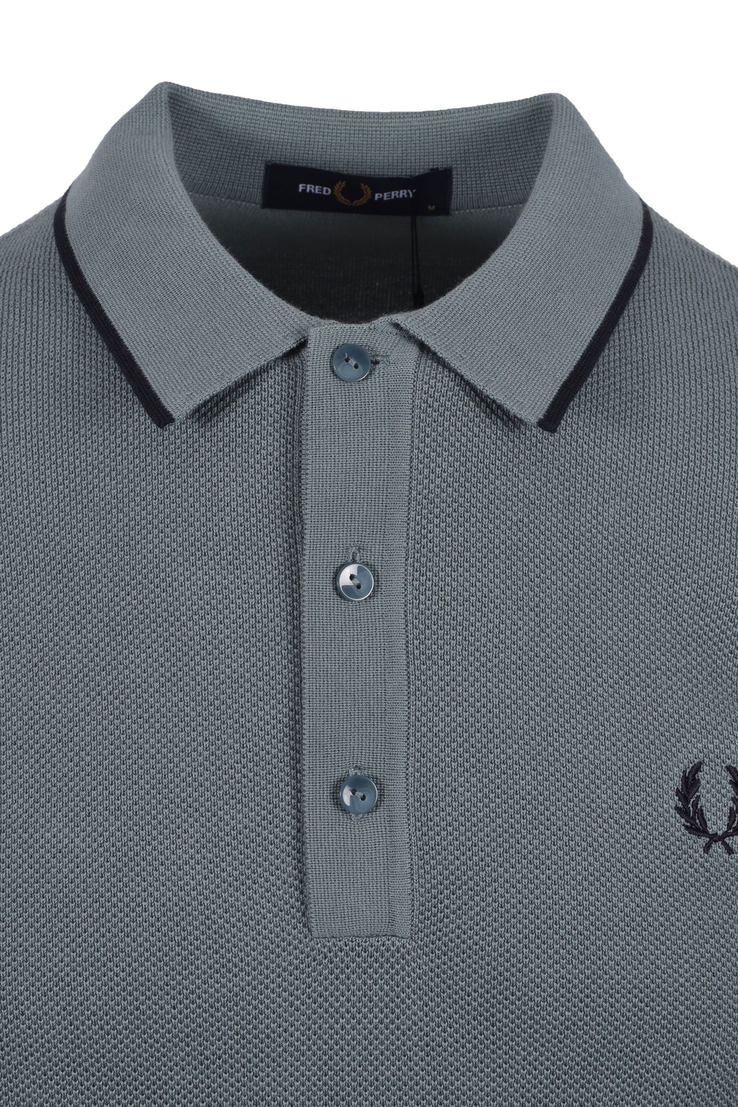 Fred Perry Pique Knitted Polo Stockport Blue
