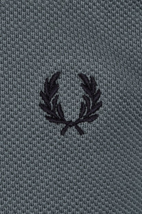 Fred Perry Pique Knitted Polo Stockport Blue Fred Perry