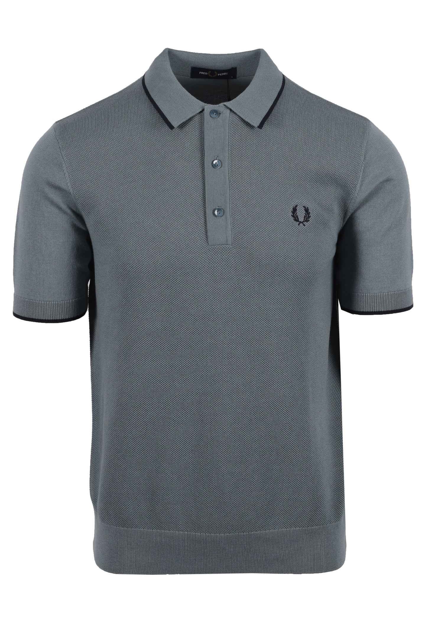Fred Perry Pique Knitted Polo Stockport Blue