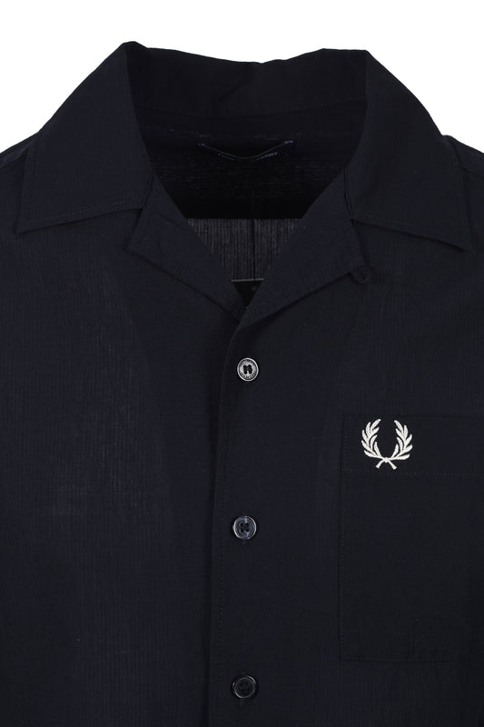 Fred Perry Revere Collar Shirt Navy