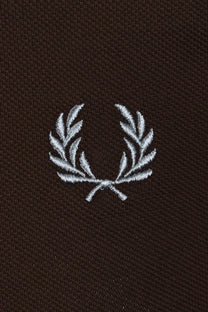 Fred Perry Striped Cuff T-Shirt Burnt Tobacco Fred Perry