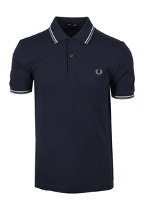 Fred Perry Twin Tipped Polo Dark Airforce/Lilac/Bayleaf Fred Perry