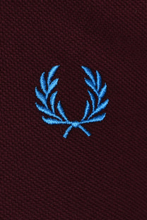Fred Perry Twin Tipped Polo Oxblood/Ecru/Court Blue Fred Perry