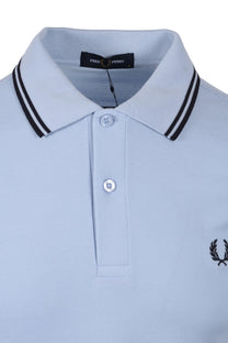 Fred Perry Twin Tipped Polo Shirt Light Smoke/Navy Fred Perry