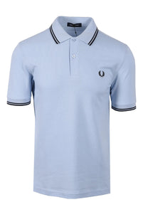Fred Perry Twin Tipped Polo Shirt Light Smoke/Navy Fred Perry