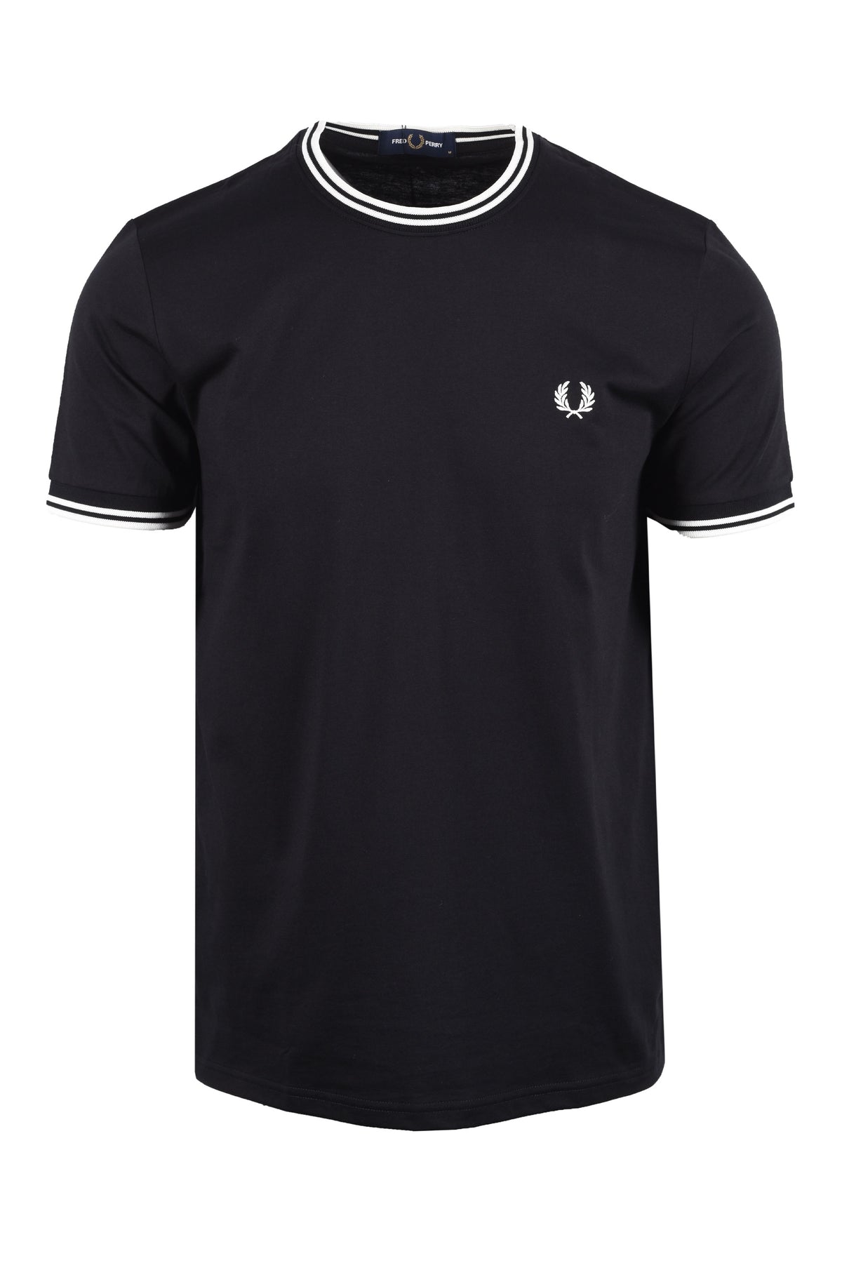 Fred Perry Twin Tipped T-Shirt Black Fred Perry Michael Stewart Menswear