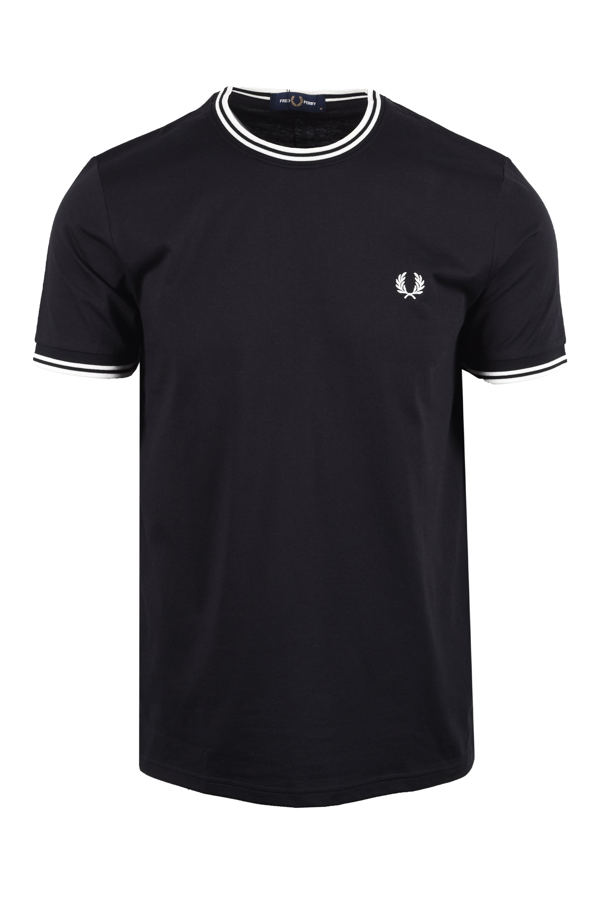Fred Perry Twin Tipped T-Shirt Black Fred Perry Michael Stewart Menswear
