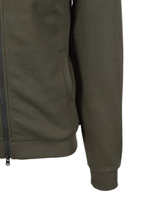 Fred Perry Zip Through Collared Sweatshirt Laurel Green Fred Perry