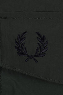 Fred Perry Zip Through Overshirt Court Green Fred Perry