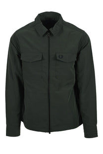 Fred Perry Zip Through Overshirt Court Green Fred Perry