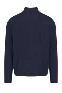 Fynch-Hatton Full-Zip Knitwear Navy Fynch-Hatton