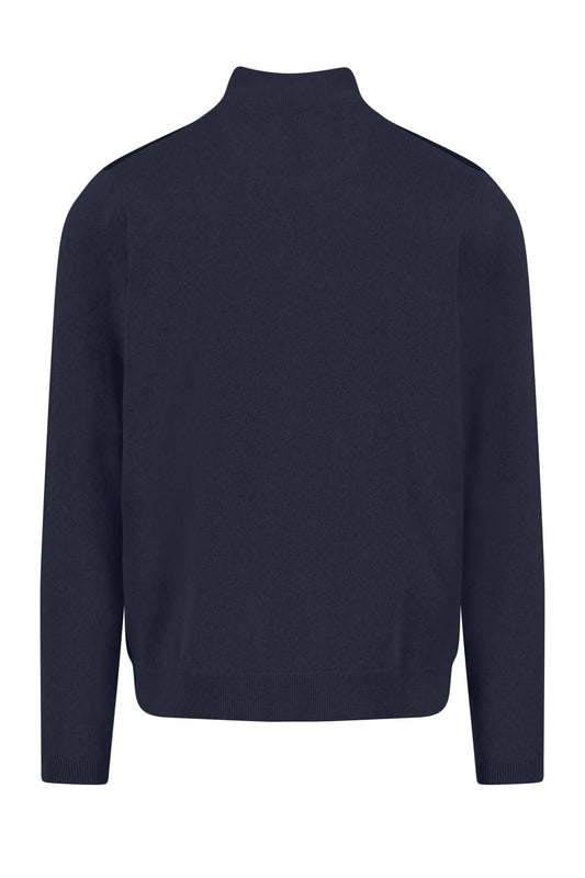 Fynch-Hatton Full-Zip Knitwear Navy