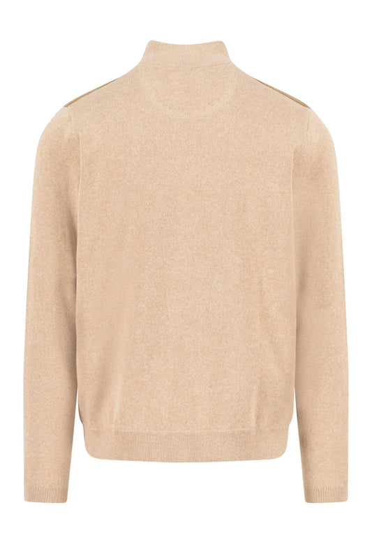 Fynch-Hatton Full-Zip Knitwear Taupe