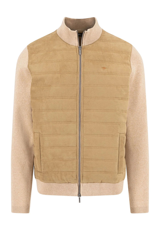 Fynch-Hatton Full-Zip Knitwear Taupe