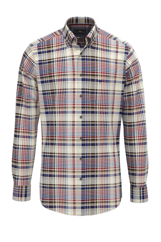 Fynch-Hatton Long Sleeve Shirt Garnet Red