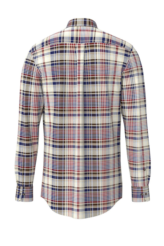 Fynch-Hatton Long Sleeve Shirt Garnet Red