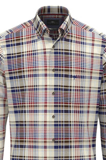 Fynch-Hatton Long Sleeve Shirt Garnet Red Fynch-Hatton