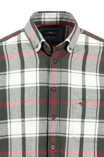 Fynch-Hatton Long Sleeved Shirt Dark Ivy Fynch-Hatton