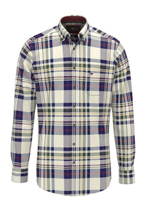 Fynch-Hatton Long Sleeved Shirt Deep Merlot Fynch-Hatton