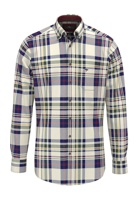 Fynch-Hatton Long Sleeved Shirt Deep Merlot